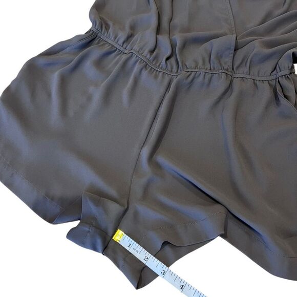 BCBGMAXAZRIA Thalia Romper Spanish Moss (Green) Size Medium - Picture 12 of 16